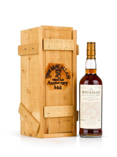 View full screen - View 1 of Lot 9. The Macallan 25 Year Old Anniversary Malt NV (1 BT70).
