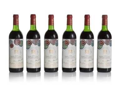 View full screen - View 1 of Lot 9. Château Mouton Rothschild 1978 (6 BT).