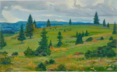 View full screen - View 1 of Lot 84. Jura landscape, 1930.