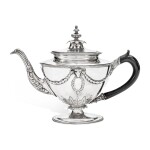 A Chinese Export or English Colonial Silver Adam-Style Teapot, Circa 1790