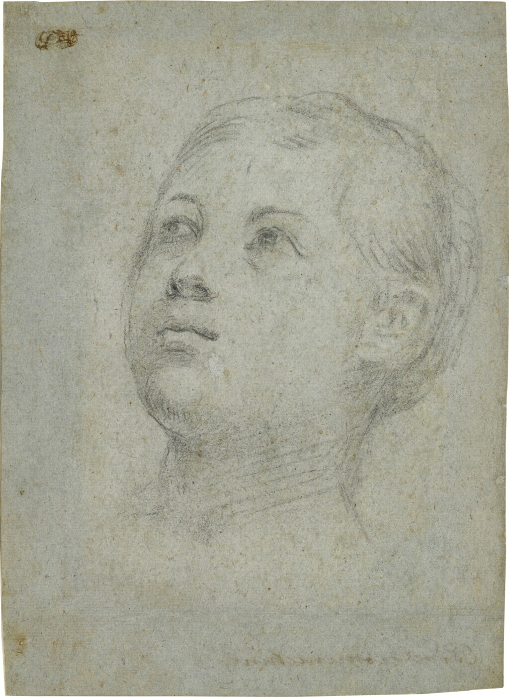 View full screen - View 1 of Lot 97. Head of a young woman, looking up.