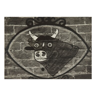 View full screen - View 1 of Lot 29. WALKER EVANS | BUTCHER SIGN, MISSISSIPPI.