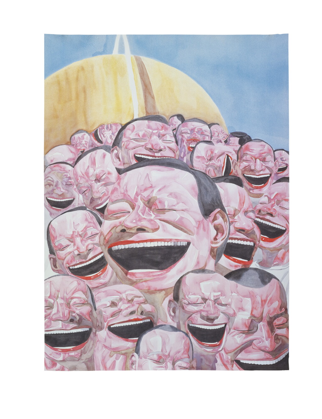 View full screen - View 1 of Lot 9540. YUE MINJUN 岳敏君 | UNTITLED (SMILE-ISM NO.3) 無題(微笑主義3號).