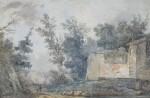 Louis Bélanger | WOODED LANDSCAPE WITH RUINED FARM BUILDINGS