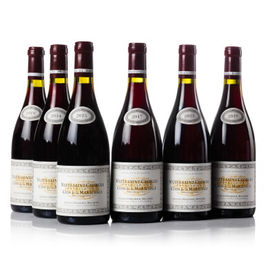 View full screen - View 1 of Lot 145. Nuits St. Georges, Clos de la Maréchale 2010-2019 Vertical Jacques-Frédéric Mugnier (6 BT).