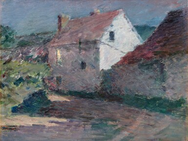 View full screen - View 1 of Lot 407. Moonlit Farmhouse.