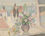 Still Life by an Open Window
