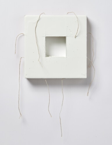 View full screen - View 1 of Lot 518. Transcending Grid with Opening (White) #1.