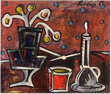 View full screen - View 1 of Lot 38. LANCELOT RIBEIRO | UNTITLED (STILL LIFE) .
