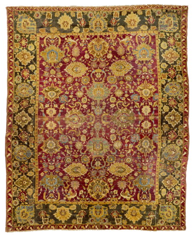 View full screen - View 1 of Lot 638. An Agra Carpet, North India, circa 1860.
