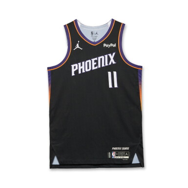 View full screen - View 1 of Lot 82. Oso Ighodaro ‘Playoff Debut’ Phoenix Suns 2026 NBA Playoffs Western Conference Round 1 Game Worn Statement Edition Jersey | Game 1 .