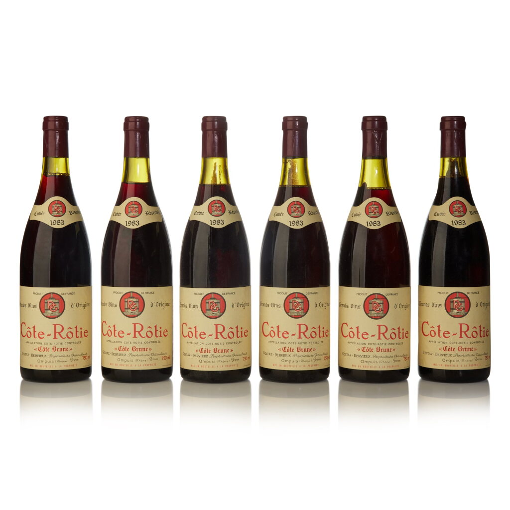 View full screen - View 1 of Lot 487. Côte Rôtie, Côte Brune 1983 Gentaz-Dervieux (12 BT).