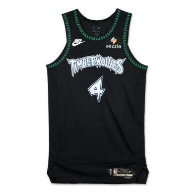 View full screen - View 1 of Lot 33. Rob Dillingham Minnesota Timberwolves 2025-2026 Game Worn Classic Edition Jersey.