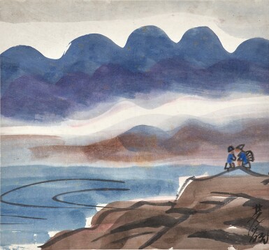 View full screen - View 1 of Lot 3185. 林風眠 漁歸 | Lin Fengmian, Fishing.