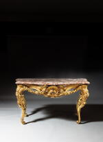 Console en bois doré d'époque Louis XV, travail provençal, vers 1750