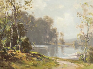 View full screen - View 1 of Lot 35. River Landscape.