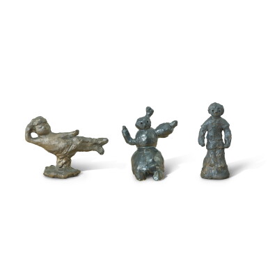 View full screen - View 1 of Lot 5608. i. Flying Figure ii. Ya~ iii. Untitled (Set of Three) | i. 飛行人形 ii. 吔~iii. 無題(一組三件).
