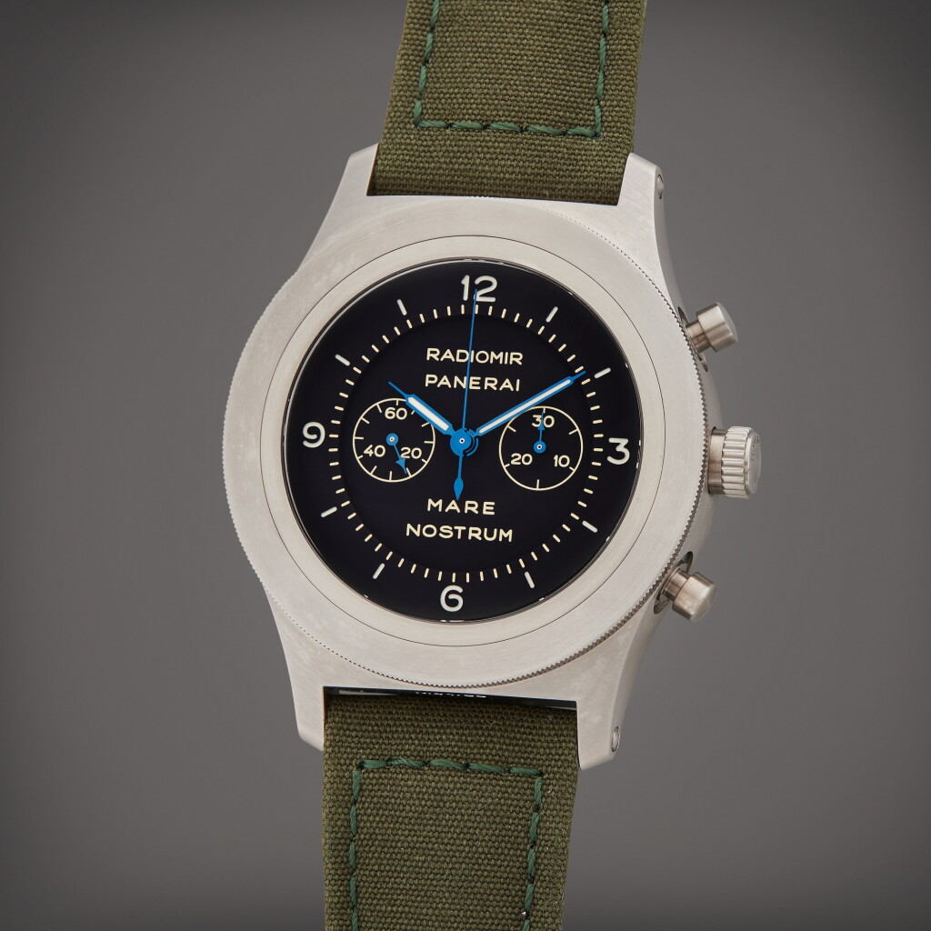 View full screen - View 1 of Lot 33. Reference PAM00300 Mare Nostrum 'Watch No. 1' | A limited edition stainless steel chronograph wristwatch, Circa 2010 | The Hammer Collection.