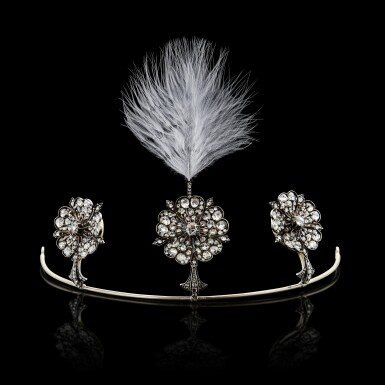 View full screen - View 1 of Lot 1710. Diamond Tiara, 19th Century | 鑽石 冠冕,十九世紀.