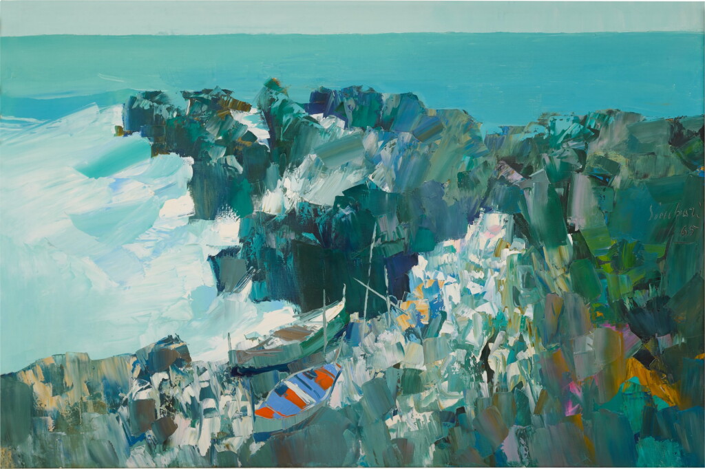 View full screen - View 1 of Lot 42. Stormy Sea in Capri.