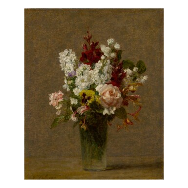 View full screen - View 1 of Lot 37. VICTORIA DUBOURG FANTIN-LATOUR | FLEURS DE PRINTEMPS DANS UN VASE.
