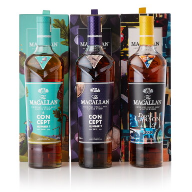 View full screen - View 1 of Lot 9187. The Macallan Concept No.1-3 Set NV (3 BT70).