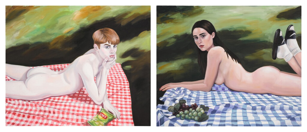 View full screen - View 1 of Lot 109. I was dating two tauruses at the same time, they were so different (Diptych).