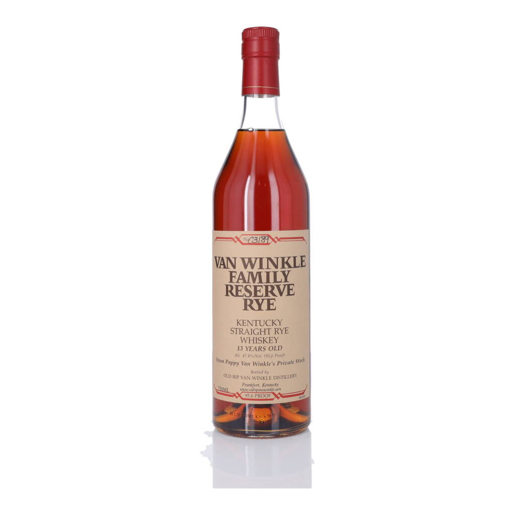 View full screen - View 1 of Lot 539. Van Winkle 13 Year Old Family Reserve Rye 95.6 Proof NV 1 bt 75 cl (nop).