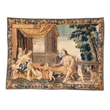 View full screen - View 1 of Lot 7. An Aubusson Historical Tapestry, 17th Century.