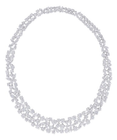 View full screen - View 1 of Lot 3. GRAFF | DIAMOND 'BUTTERFLY' NECKLACE 格拉夫 | 鑽石「Butterfly」項鏈.