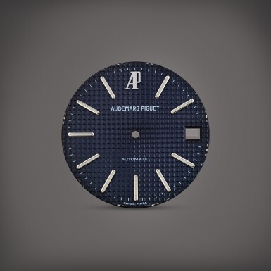View full screen - View 1 of Lot 740. Royal Oak, reference 14802ST Cadran tapisserie bleu gris | Grey blue tapisserie dial.