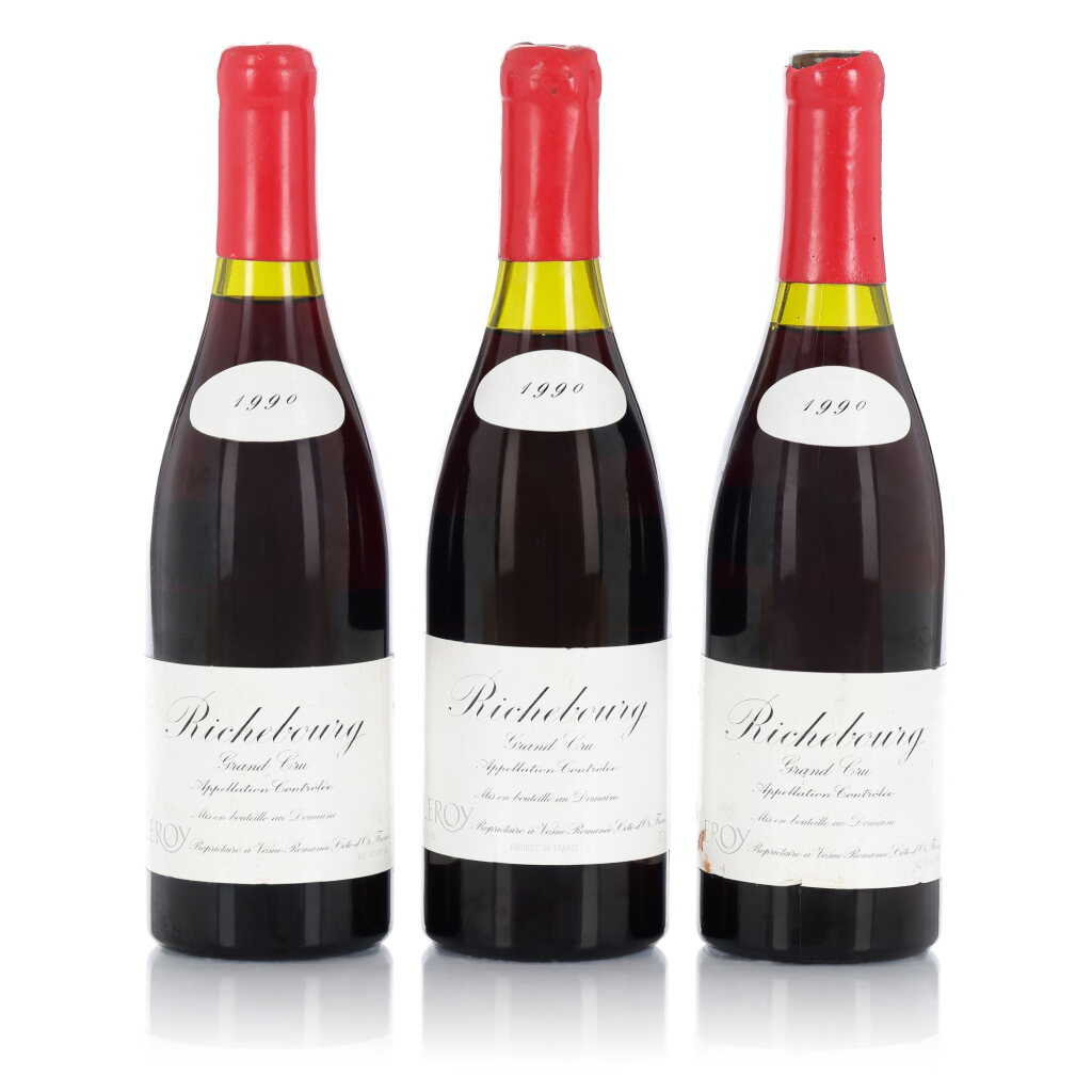 View full screen - View 1 of Lot 22. Richebourg 1990 Domaine Leroy (3 BT).