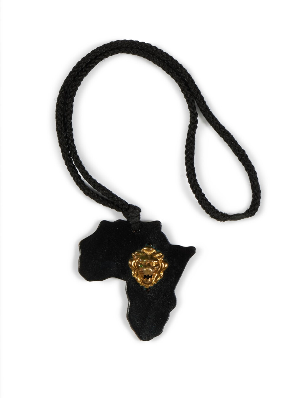 View full screen - View 1 of Lot 34. Ice T's "Africa" pendant worn by him on the cover of his album "Power," with album cover promotional poster, signed by him, (1988).