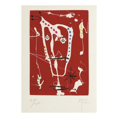 View full screen - View 1 of Lot 135. JOAN MIRÓ | LES BRISANTS (DUPIN 238; CRAMER BOOKS 46).