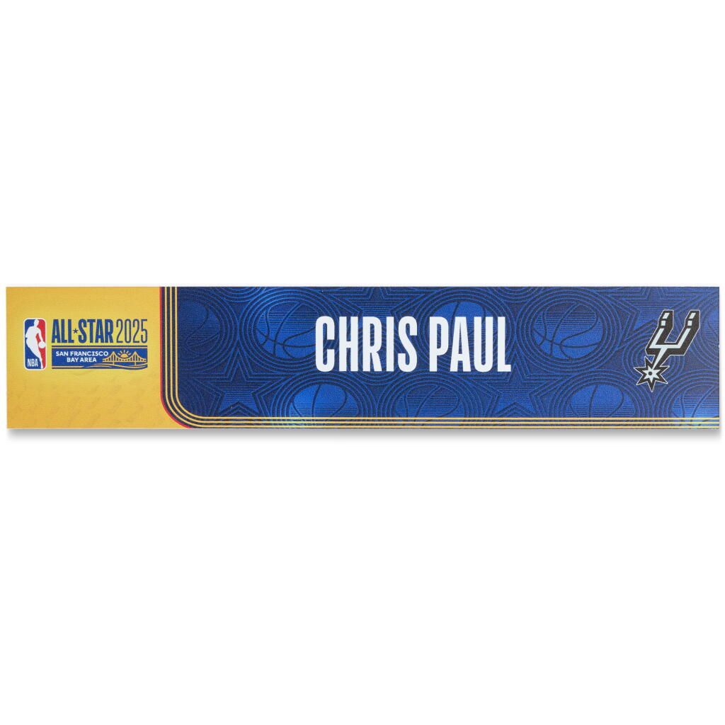 View full screen - View 1 of Lot 137. Chris Paul ‘NBA All-Star Weekend’ Locker Room Nameplate.
