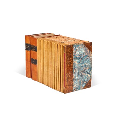 View full screen - View 1 of Lot 38. Legal history | A group of printed English Statutes, 22 works in 21 volumes.