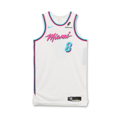 View full screen - View 1 of Lot 177. Josh Christopher Miami Heat 2024-2025 Game Issued City Edition Jersey .