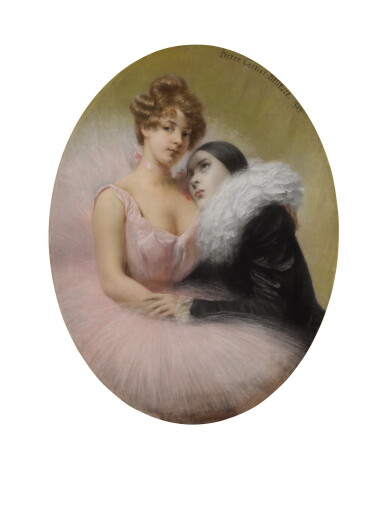 View full screen - View 1 of Lot 481. Pierrot and Ballerina.