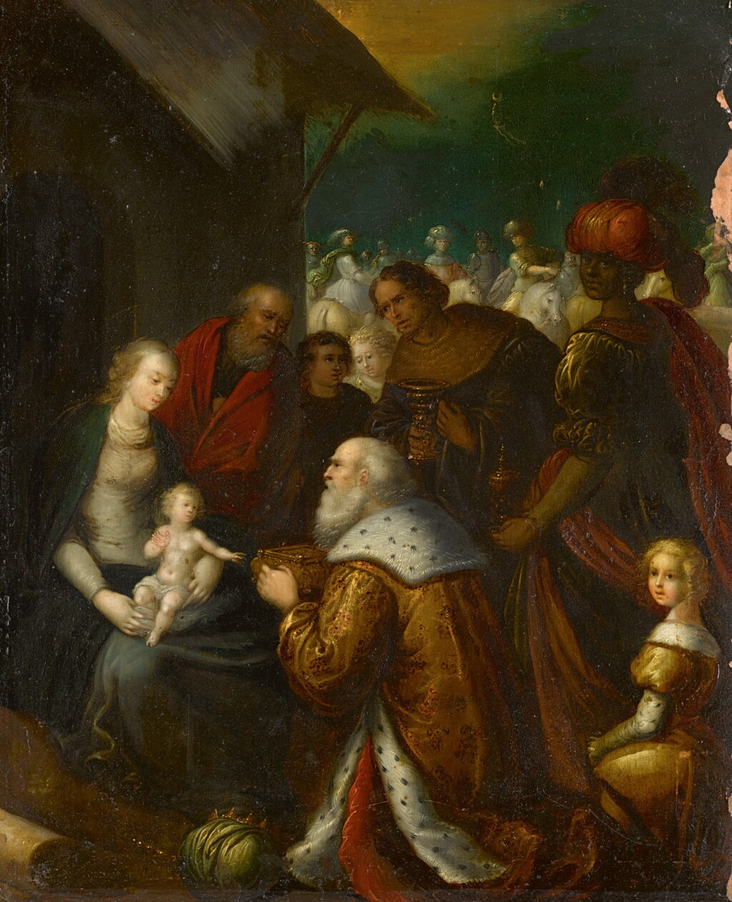 View full screen - View 1 of Lot 40. FOLLOWER OF FRANS FRANCKEN THE YOUNGER | Adoration of the Magi.