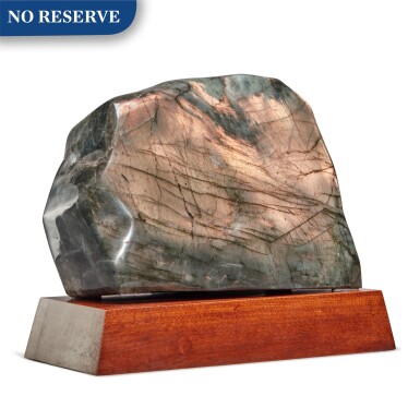 View full screen - View 1 of Lot 33. A Rare Specimen Of Pink Labradorite.