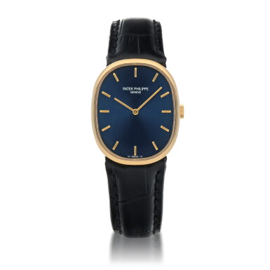 View full screen - View 1 of Lot 152. GOLDEN ELLIPSE, REF 3848 YELLOW GOLD WRISTWATCH MADE IN 1991.
