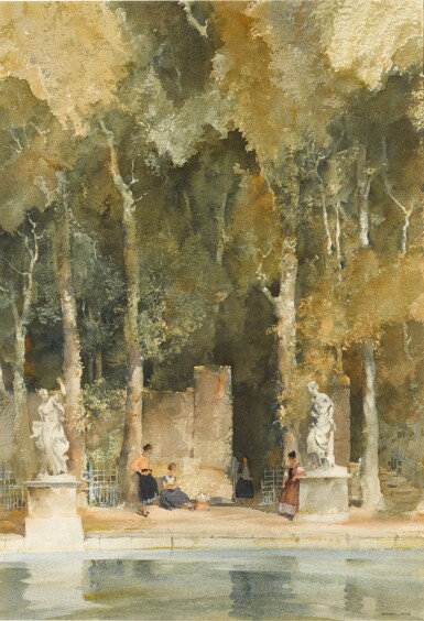 View full screen - View 1 of Lot 688. Gossip in a Park.