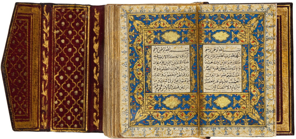 View full screen - View 1 of Lot 139. AN ILLUMINATED MINIATURE QUR’AN, TURKEY, OTTOMAN, 16TH CENTURY.