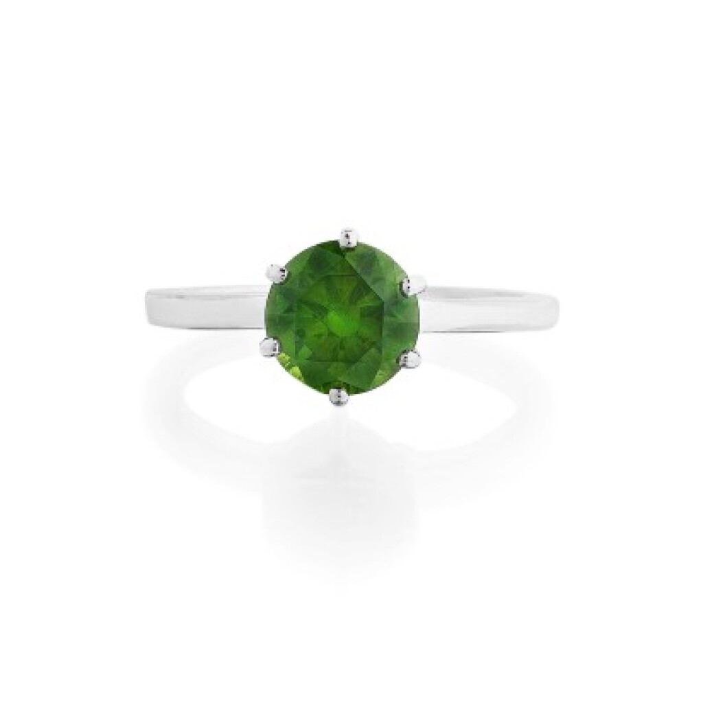 View full screen - View 1 of Lot 466. Bague grenat démantoide | Demantoid garnet ring.