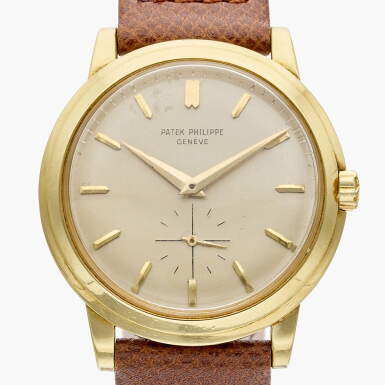 View full screen - View 1 of Lot 201. Reference 2552 'Disco Volante' | A yellow gold automatic wristwatch, Circa 1957.