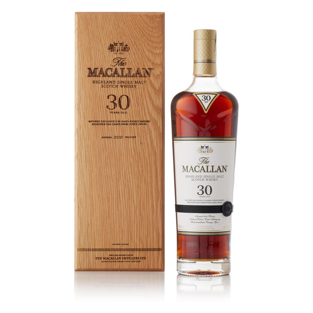 View full screen - View 1 of Lot 6019. The Macallan 30 Year Old Sherry Oak 2021 Release 43.0 abv NV (1 BT70).