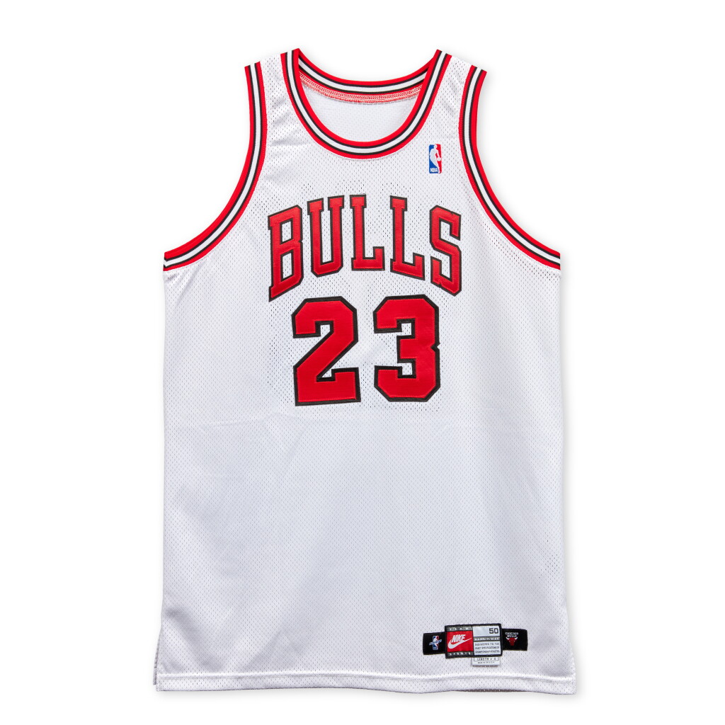 View full screen - View 1 of Lot 6. Michael Jordan 1998 'The Last Dance' Chicago Bulls Signed & Game Worn Jersey | Matched to 2 Games.