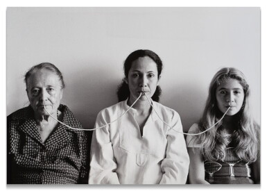 View full screen - View 1 of Lot 128. Por um fio (By a Thread), from Fotopoemação (Photopoemaction) series.