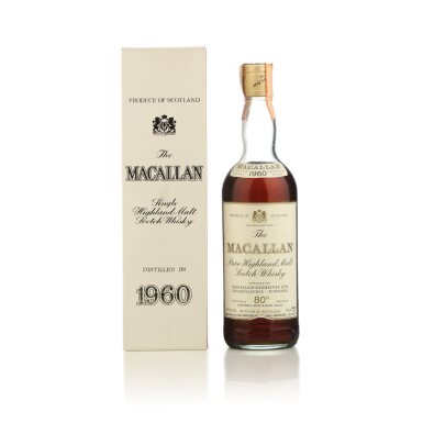 View full screen - View 1 of Lot 8. The Macallan 80 Proof 1960 (1 BT 26 2/3 Fl. Oz).