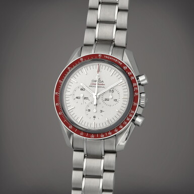 View full screen - View 1 of Lot 417. Speedmaster 'Tokyo 2020', Reference 522.30.42.30.06.001 | A limited edition stainless steel chronograph wristwatch with bracelet | Circa 2020.